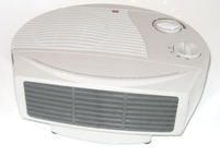 Portable electric fan heater